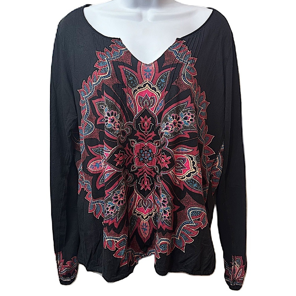 Luck Brand Women's Boho Top Size XL - Picture 2 of 11